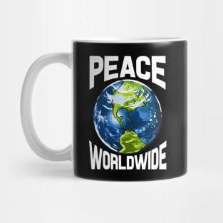 Peace Worldwide Mother Earth Pacifist Hipster Mug